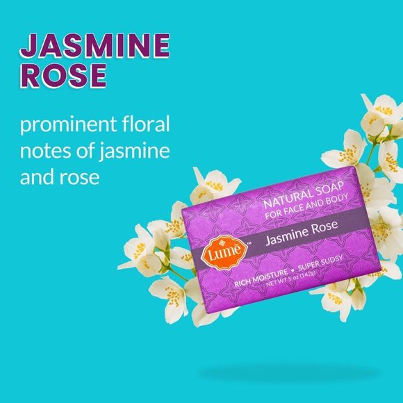 All Natural Jasmine Rose Bar Soap 5oz Full Size All Natural Factory Sealed Disc… - Picture 3 of 8